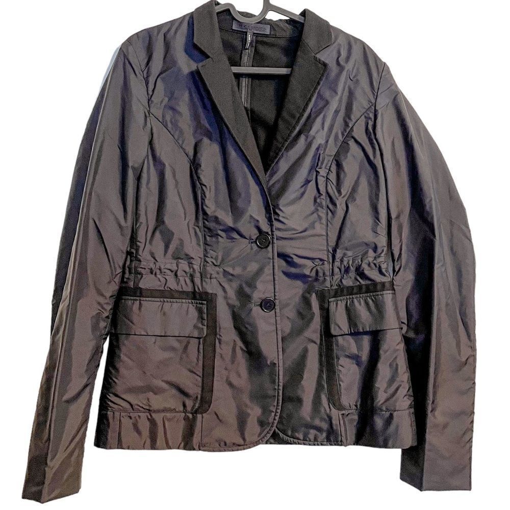 Jil Sander Nylon Blazer Jacket Black 40 - Picture 5 of 9